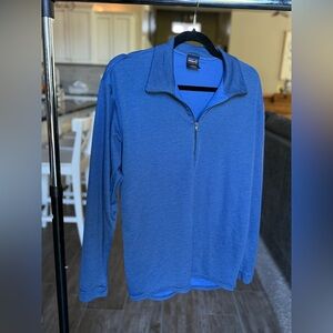 Patagonia Men's Zip-Up Blue Sweater
